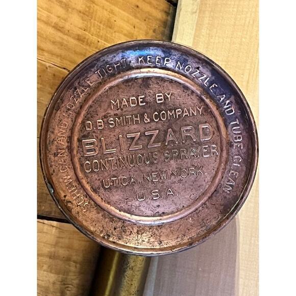 Vintage Brass & Copper DB Smith & Co Blizzard Continuous Sprayer. NY. - Picture 4 of 6
